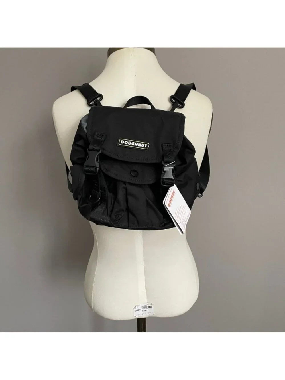 Doughnut Black Lighthouse Backpack - Small w/ Travel Pillow, BNWTs! 🦄